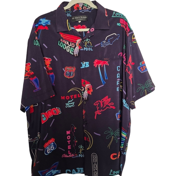 Via Ripatti Designs Graphic Button-Up Shirt
